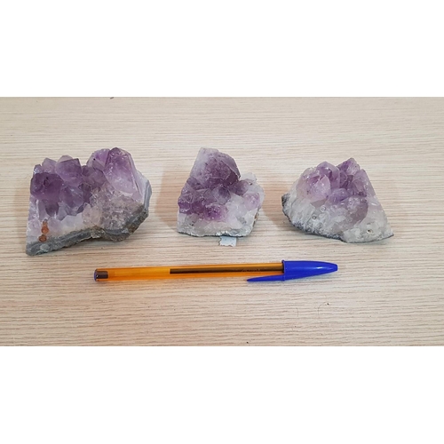 193 - Collection of Small Gemstone Crystals and Amethyst Quartz, (Approx. Ranging from 85g to 235g, 1.5cm ... 