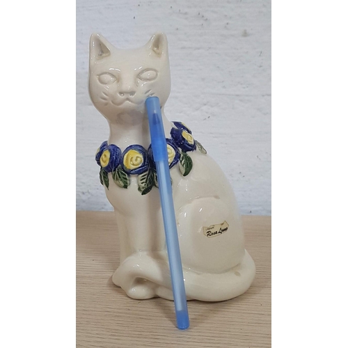 194 - 'Rosa LJung' Cats Collection; Vintage Swedish Ceramic Cat Figurines, Mid-Century, (Approx. H: 11.5cm... 