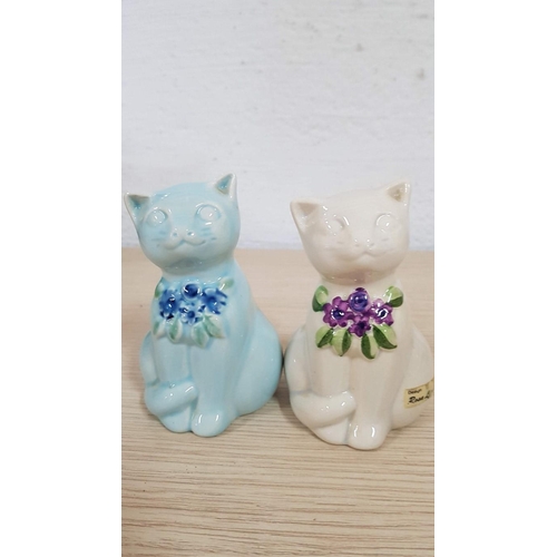 194 - 'Rosa LJung' Cats Collection; Vintage Swedish Ceramic Cat Figurines, Mid-Century, (Approx. H: 11.5cm... 