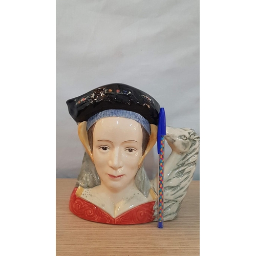 32 - Large Royal Doulton character jug ‘ Anne of Cleves’ pattern D6653 , production date 1979 – 18cm high