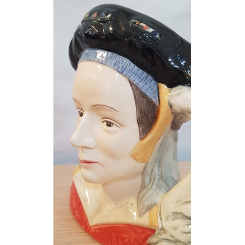 32 - Large Royal Doulton character jug ‘ Anne of Cleves’ pattern D6653 , production date 1979 – 18cm high