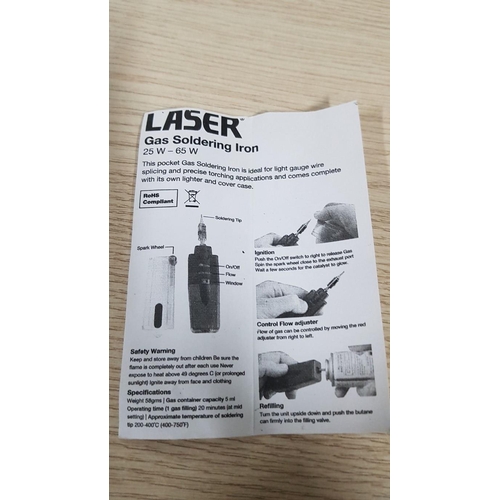 361 - 'Laser' Pocket Gas Soldering Iron, (25w - 65w), untested