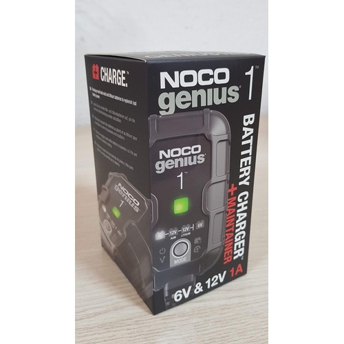 367 - Noco Genius 'Genius 1EU' 6v & 12v 1A Smart Battery Charger, (Boxed, Unused, Untested)