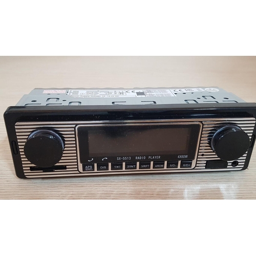 368 - Car Radio, SX-5513; Car Stereo MP3 Player with FM Stereo, USB Port, SD Card Reader, Bluetooth Call F... 