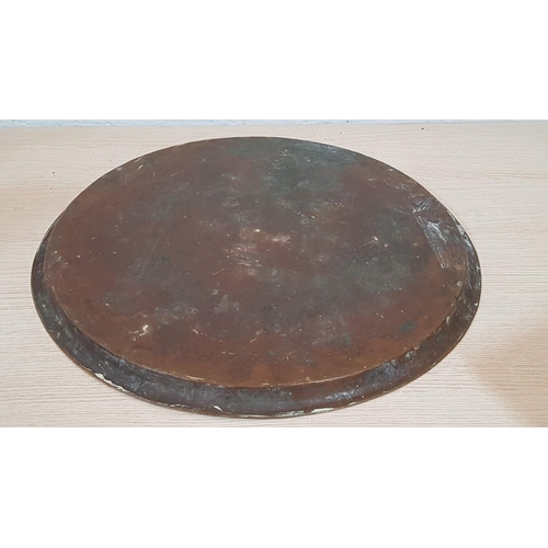 379 - Large Decorative Brass Tray, (Approx. Ø: 47cm)