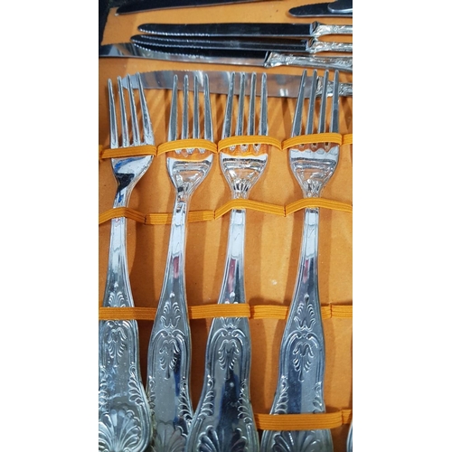 384 - Retro Cutlery, Full 12-Place Set and Serving Cutlery, (Approx. 50 Pieces) in Classic Decorative Hand... 