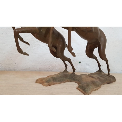 387 - Art Deco 'Running Fawn (Deer)' Sculpture, Probably Bronze, (Approx. 50 x 38cm)