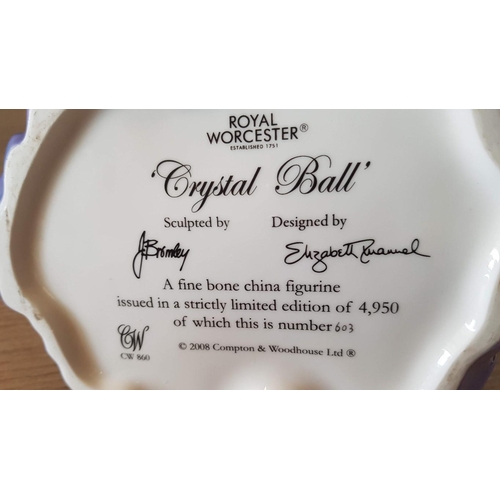 8 - Royal Worcester figurine ‘Crystal Ball’ from a limited edition, 603 out of 4950 – 24cm high