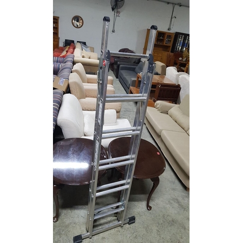 351 - 'Hailo' Aluminium 5-Step Folding Step Ladder