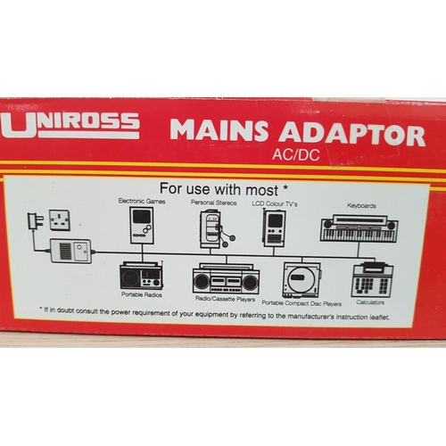 355 - Unicross Model: UNI1200R Mains Adapter, Voltage Change Switch, (Unused, untested, boxed)