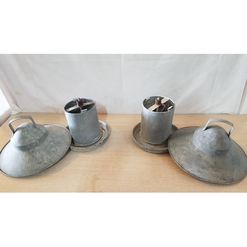 341 - Heritage Galvanised Poultry Feeders (2) and Drinker (1)