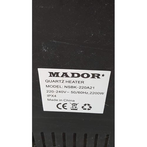 349 - 'Mador' Quartz Electric Heater, (Model: NSBK-220A21), * Basic Test and Working *