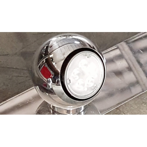 447 - Indoor 4-Spot Chrome Light Bar