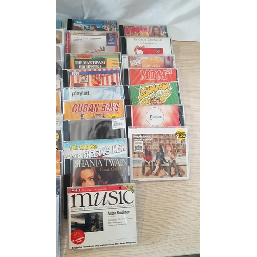 452 - Large Collection of Assorted CD's, Various Genres Incl. Jazz, Pop, Dance, etc, (Approx. 55 pcs)