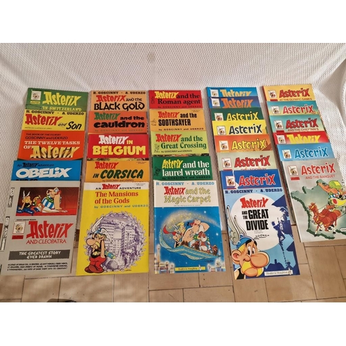 92 - Large Collection of Vintage 'Asterix' Comic Books, Circa 1980's, Approx. 29 Pcs, See Multiple Catalo... 