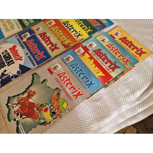 92 - Large Collection of Vintage 'Asterix' Comic Books, Circa 1980's, Approx. 29 Pcs, See Multiple Catalo... 