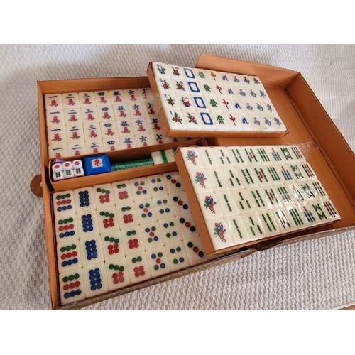 233 - Cased Mahjong Set, Looks Unused