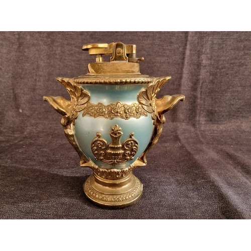 297 - Decorative Table Lighter with Twin Handle Gilt Base, (Approx. H: 11cm)