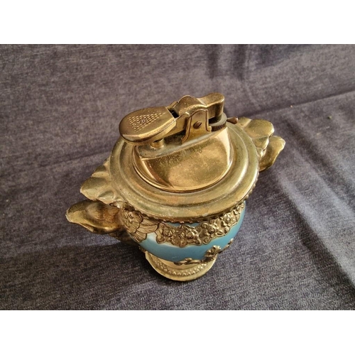 297 - Decorative Table Lighter with Twin Handle Gilt Base, (Approx. H: 11cm)