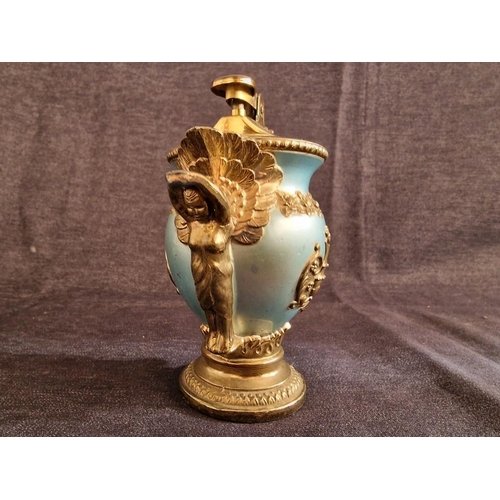 297 - Decorative Table Lighter with Twin Handle Gilt Base, (Approx. H: 11cm)