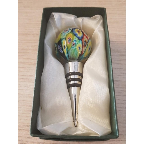 617 - Murano Glass Bottle Stopper, (Boxed), Together with 2 x Others, (3)