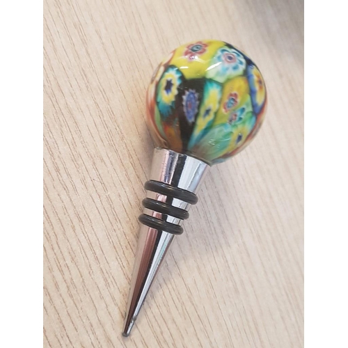 617 - Murano Glass Bottle Stopper, (Boxed), Together with 2 x Others, (3)