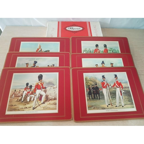 619 - 'Pimpernel' British Uniforms, 6 x Traditional Place Mats in Original Box, (Approx. 30 x 23cm)