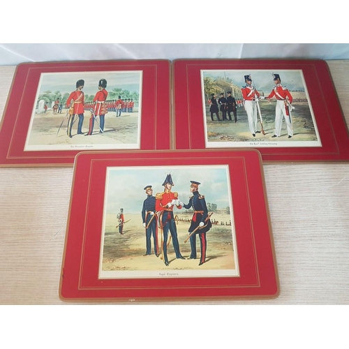 619 - 'Pimpernel' British Uniforms, 6 x Traditional Place Mats in Original Box, (Approx. 30 x 23cm)