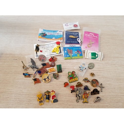 621 - Large Collection of Assorted and Complimentary Buttons, Puns and Badges, (Souvenirs, Clubs and Assoc... 