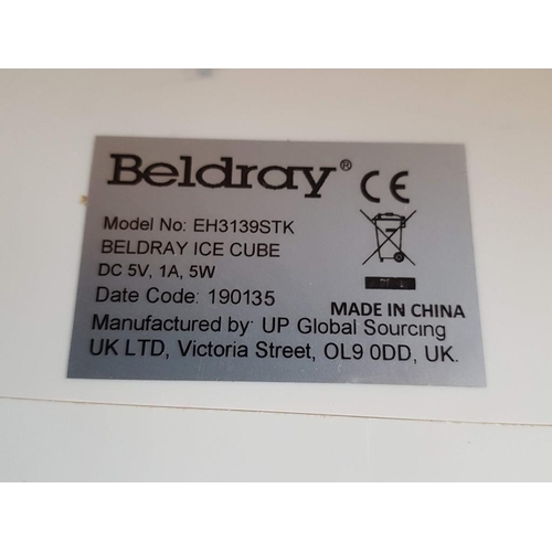 650 - 'Beldray' Ice Cube; Convenient USB Cable & Mains Plug, 3 Speed Settings, 7 Colour Changing LED Light... 