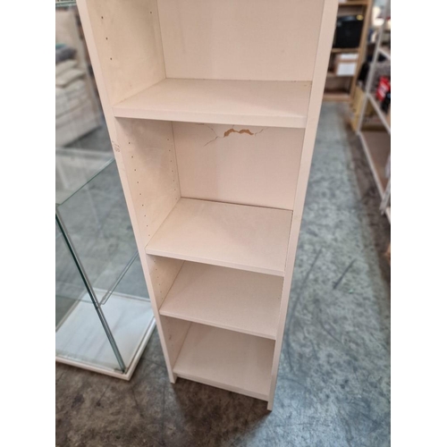 141 - White Colour 6-Tier Book Case, (a/f), (Approx. 40 x 28 x 202cm)