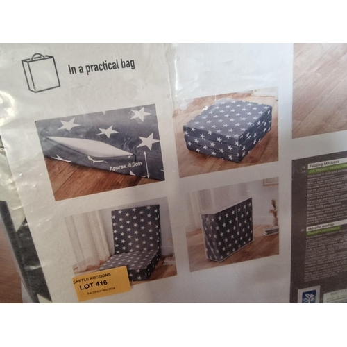 416 - 'Livarno Home' Folding Mattress / Seat, (No. 497126), Looks Unused in Packet, (Approx. 190 x 65 x 8.... 