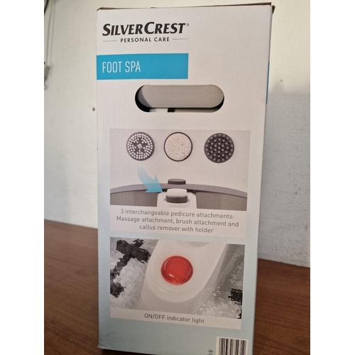 418 - SilverCrest Foot Spa, Looks Unused in Box