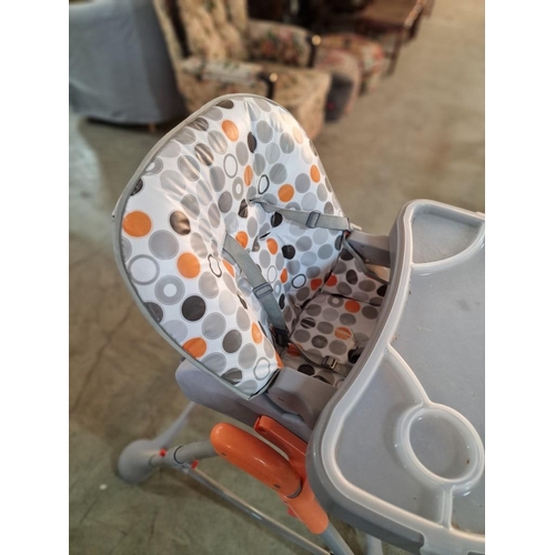 99 - 'Honeybaby' Child's High Chair with Removable Cover, Folding, (Model: HC51 - Grey)