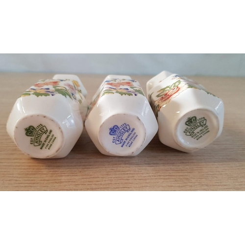 209 - Collection of Aynsley 'Cottage Garden' Fine Bone China; 6 x Vases (Approx. H: 8.5 - 9cm), (6)