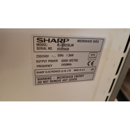 394 - Sharp Microwave Oven, (Model: R-232 SL M), * Basic Test and Working *