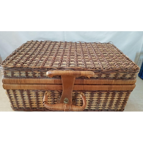 399 - Retro Style 'Pic-Nic' Wicker Basket with Quantity of Accessories, (a/f)