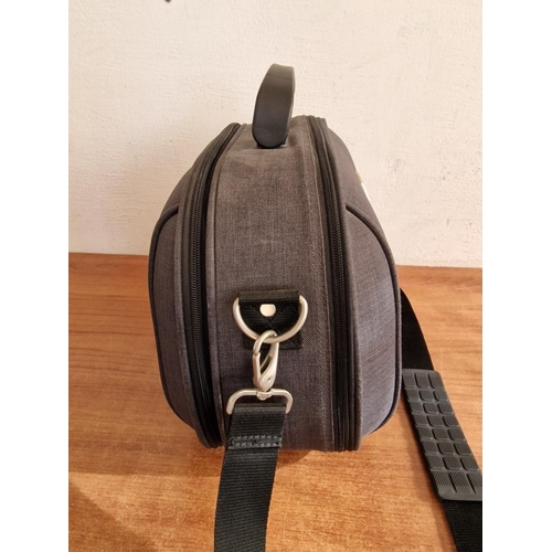 129 - 'Antler' Hard Shell Over Night Vanity Case with Shoulder Strap, Grey Colour