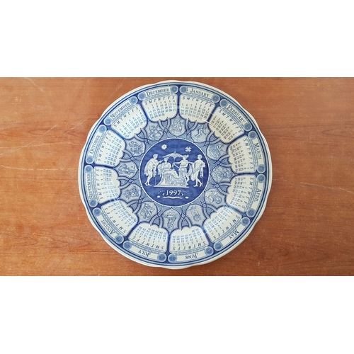 559 - Collection of Assorted Decorative Plates; Spoke Blue Room Calendar 1997, Seizan Japan and Pepsi Adve... 