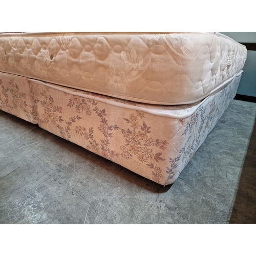 662 - Double Bed with Divan Base and Aphrostrom 'Harmony' Mattress, (Approx. 183 x 190cm)