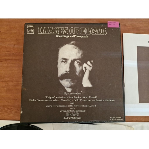 589 - EMI 'Images of Elgar' 5 x LP Vinyl Record Box Set with Photographs