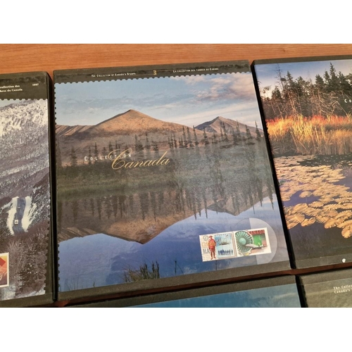 690 - Collection of 12 x Annual 'Postage Stamps of Canada' & 'The Collection of Canada's Stamps' Hardback ... 