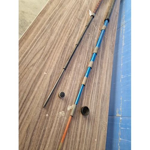 424 - 2 x Fishing Poles; 'Sangan Fantasy 6m' and 'Good Luck 7007 7m', (2)