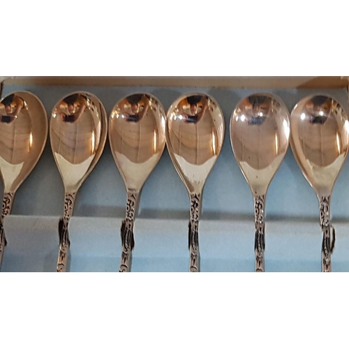 108 - Set of 6 x Decorative Vintage 'Geha' 'Old Dutch Windmill' Demitasse Spoons in Box