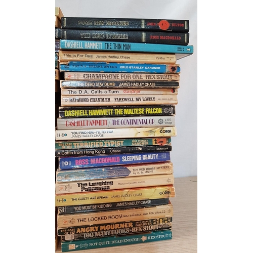 499 - Large Collection of Books, (Approx. 75pcs), From Various Authors, Incl. Rex Stout, Ian Stuart, James... 