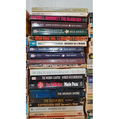 499 - Large Collection of Books, (Approx. 75pcs), From Various Authors, Incl. Rex Stout, Ian Stuart, James... 