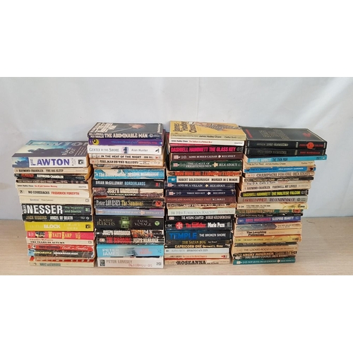 499 - Large Collection of Books, (Approx. 75pcs), From Various Authors, Incl. Rex Stout, Ian Stuart, James... 