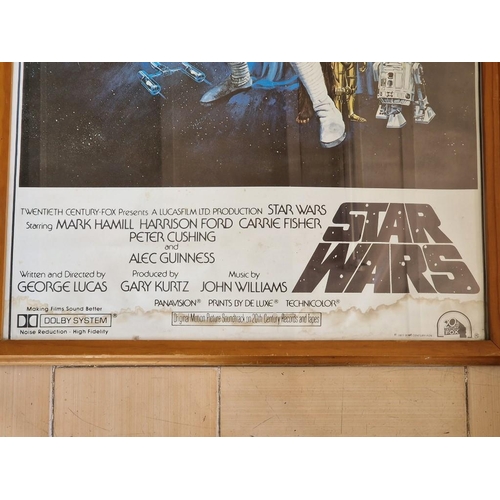 2 - Framed Original STAR WARS Movie Poster, (1977), 20th Century Fox, (Approx. 64.5 x 95cm)