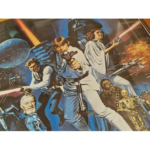 2 - Framed Original STAR WARS Movie Poster, (1977), 20th Century Fox, (Approx. 64.5 x 95cm)