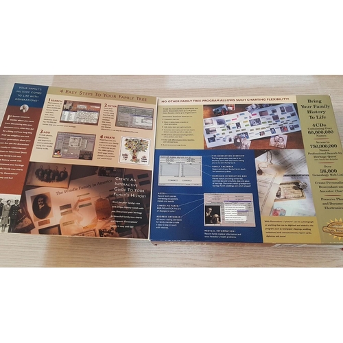 240 - Generations 'Family Tree' Software, Deluxe Edition Vintage, 'Sierra Home' (PC, 1998)